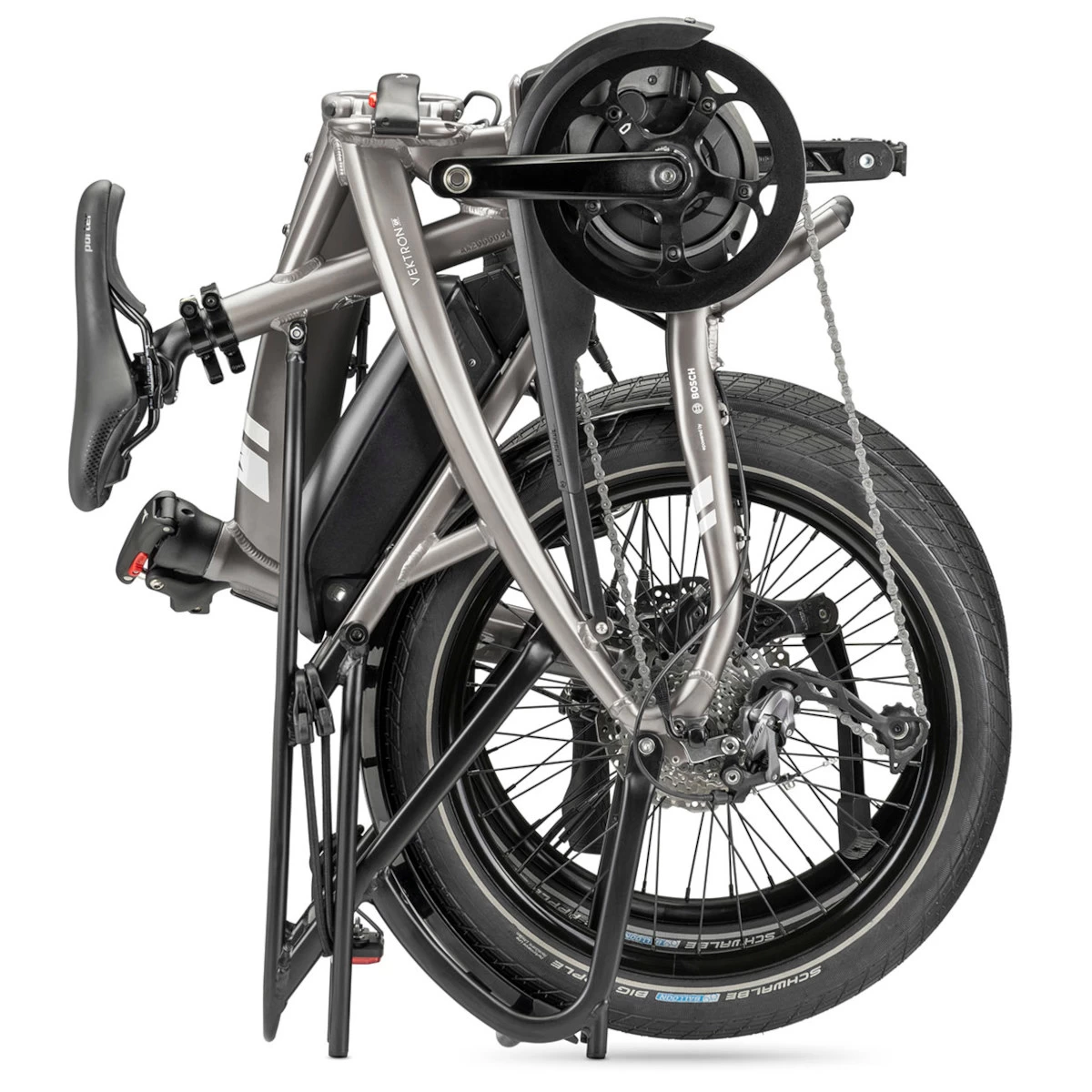 Tern Vektron Q9 - 20 Inches City Folding E-Bike - 2023 - Satin Metallic Silver/silver 5 Tern Vektron Q9 - 20 Inches City Folding E-Bike - 2023 - Satin Metallic Silver/silver - Image 3