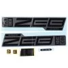 RockShox Decal Kit For 27.5/29" ZEB Ultimate - Flight Attendant - Matte Silver Foil For Gloss Black (2023+) -Cycle Parts Shop 11 1297520