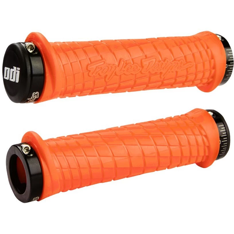 ODI Troy Lee Designs Lock-On MTB Grips - Orange/black 3 ODI Troy Lee Designs Lock-On MTB Grips - Orange/black