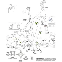 Cannondale KP346/ Mechanical Shifting Cable Routing Kit For F-Si