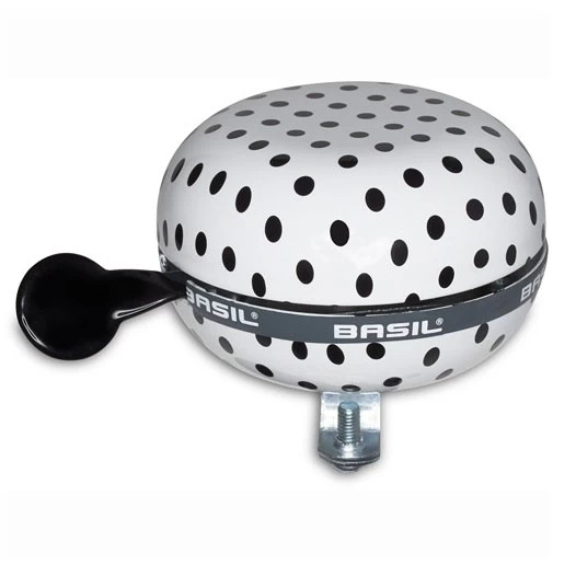Basil Polkadot Big Bell - White/black Dots 3 Basil Polkadot Big Bell - White/black Dots