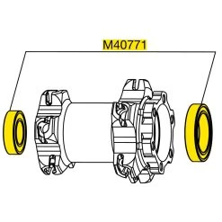 Mavic Lefty Front Wheel Hub Bearings - M40771 -Cycle Parts Shop 135934 00 d 233027