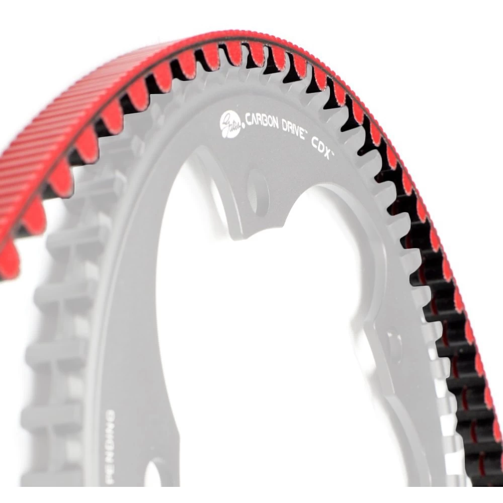 Gates Carbon Drive CDX Centertrack-Belt - Red 3 Gates Carbon Drive CDX Centertrack-Belt - Red