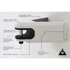 Hiplok Airlok Hanger Lock - White -Cycle Parts Shop 218846 03 d 416662