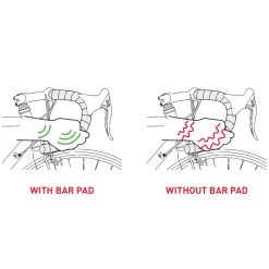 Selle Italia Shock Absorber Kit - Handlebar Tape + Bar Pad - White -Cycle Parts Shop 3082911 selle italia with bar pad detail 02 886230