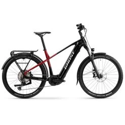 Ghost E-TERU Pro EQ - 27.5" Trekking E-Bike - 2023 - Black / Pearl Deep Red