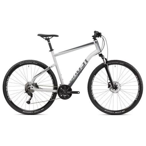 Ghost SQUARE CROSS - Cross Bike - 2023 - Light Grey / Dark Grey Matt -Cycle Parts Shop 31sc1004 ghost square cross light grey 1495159