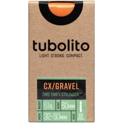 Tubolito Tubo CX/Gravel-All 700C Tube - Black - Presta Valve