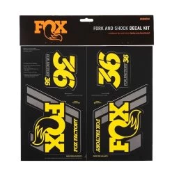 FOX Decal Kit 2019 AM Heritage For Suspension Fork And Rear Shock - Yellow -Cycle Parts Shop 331555 01 d 696422