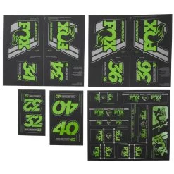 FOX Decal Kit 2019 AM Heritage For Suspension Fork And Rear Shock - Green