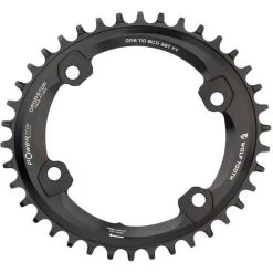 Wolf-tooth Wolf Tooth Elliptical Chainring For Shimano GRX 110 BCD 4-Bolt - Drop Stop - Black