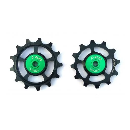 C-Bear Ceramic Bearings OCM Aluminium Full Ceramic Pulley Wheels For Shimano/SRAM 10/11-speed 3 C-Bear Ceramic Bearings OCM Aluminium Full Ceramic Pulley Wheels For Shimano/SRAM 10/11-speed