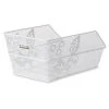 Basil Cento Flower Bike Basket 29L - White -Cycle Parts Shop 59407 00 d 95002