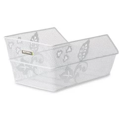 Basil Cento Flower Bike Basket 29L - White