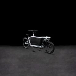 CUBE CARGO SPORT DUAL HYBRID 1000 - Electric Cargo Bike - 2023 - Flashwhite / Black -Cycle Parts Shop 689260 p 0030851 1403177