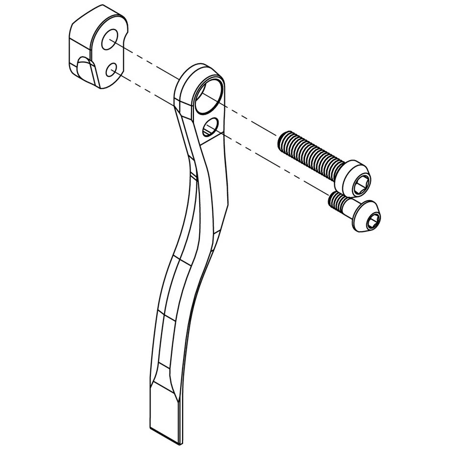 K-Edge Pro Road Braze-On Chain Catcher - Double - Blue 4 K-Edge Pro Road Braze-On Chain Catcher - Double - Blue - Image 2