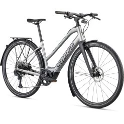 Specialized TURBO VADO SL 5.0 EQ - Step Through - City E-Bike - 2023 - Brushed Aluminum / Black Reflective -Cycle Parts Shop 93921 31 vado sl 50 st eq brsh blkrefl 05 1358136
