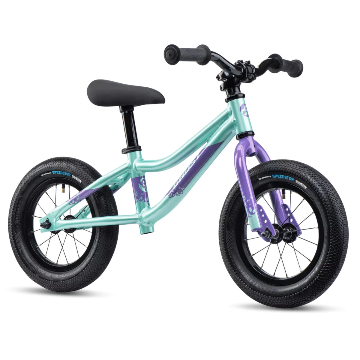 Ghost Powerkiddy - 12" Children's Running Bike - 2023 - Mint / Metallic Glossy Purple 4 Ghost Powerkiddy - 12" Children's Running Bike - 2023 - Mint / Metallic Glossy Purple - Image 2