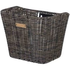 Basil Bremen Rattan Look FM Front Wheel Basket 25L - Dark Brown