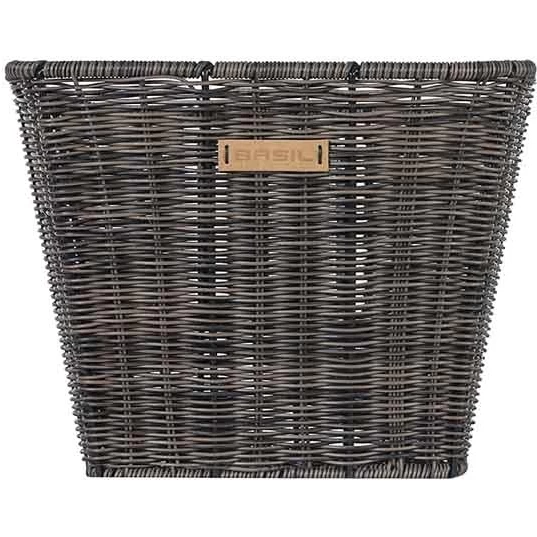 Basil Bremen Rattan Look FM Front Wheel Basket 25L - Dark Brown 4 Basil Bremen Rattan Look FM Front Wheel Basket 25L - Dark Brown - Image 2