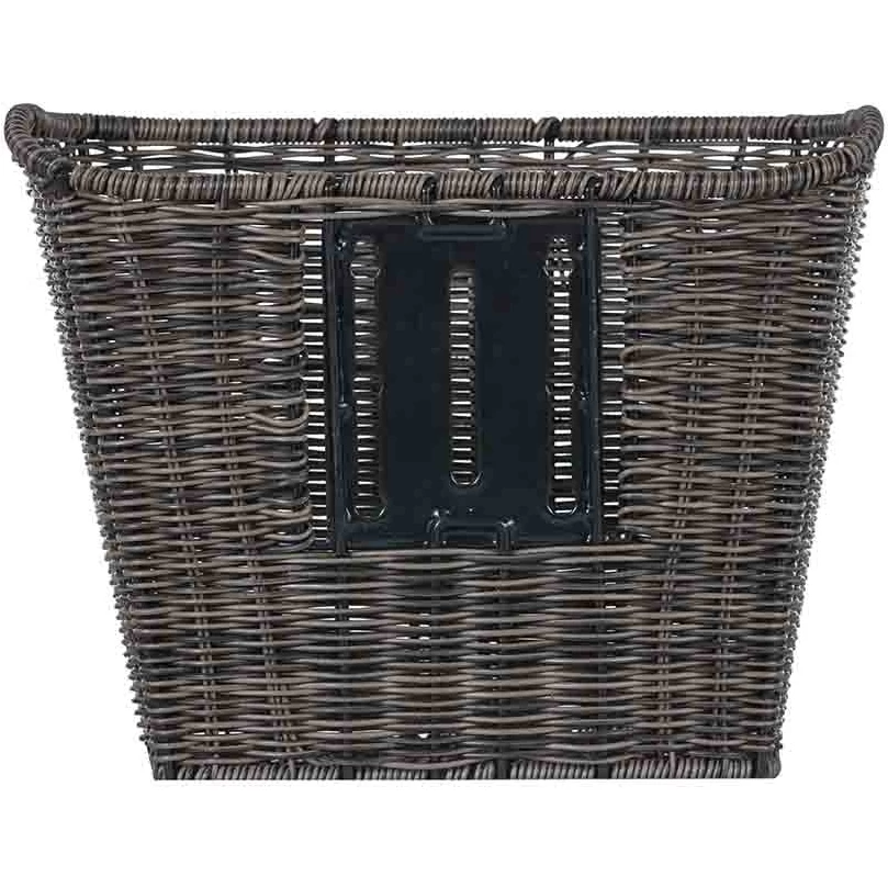 Basil Bremen Rattan Look FM Front Wheel Basket 25L - Dark Brown 5 Basil Bremen Rattan Look FM Front Wheel Basket 25L - Dark Brown - Image 3