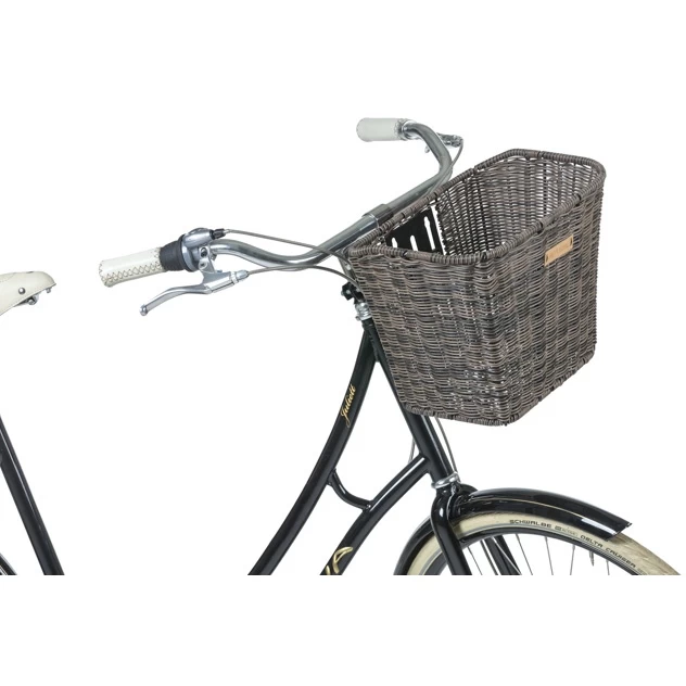 Basil Bremen Rattan Look FM Front Wheel Basket 25L - Dark Brown 6 Basil Bremen Rattan Look FM Front Wheel Basket 25L - Dark Brown - Image 4