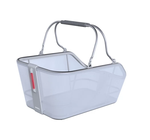 Basil Cento Tech Fiber Nordlicht Bike Basket 21L - Silver 4 Basil Cento Tech Fiber Nordlicht Bike Basket 21L - Silver - Image 2