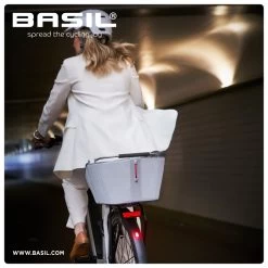 Basil Cento Tech Fiber Nordlicht Bike Basket 21L - Silver 11 Basil Cento Tech Fiber Nordlicht Bike Basket 21L - Silver -Cycle Parts Shop basil cento tech fiber nordlicht mik bicycle basket silver d 885573