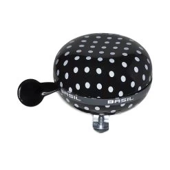 Basil Polkadot Big Bell - Black/white Dots