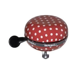 Basil Polkadot Big Bell - Red/white Dots