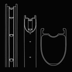 Beast Components RX40 Rim - 28" | Carbon | Clincher | Disc - 24 Spoke Holes | SQUARE Blue -Cycle Parts Shop beast components rx fourty rim c 847398