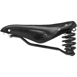 BROOKS ENGLAND Brooks Flyer Short Bend Leather Saddle - Black -Cycle Parts Shop brooks flyer short bend leather saddle black 3 1334907