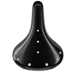 BROOKS ENGLAND Brooks Flyer Short Bend Leather Saddle - Black -Cycle Parts Shop brooks flyer short bend leather saddle black 7 1334903