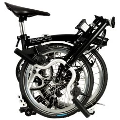 Brompton C Line Explore - 6-Speed - High Bar - Extended Seatpost - Dynamo - 16" Folding Bike - 2022 - Black Matt -Cycle Parts Shop c line explore 6 speed high bar extended seatpost black matt 1 1214008 1