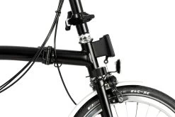 Brompton C Line Explore - 6-Speed - High Bar - Extended Seatpost - 16" Folding Bike - 2022 - Black Matt -Cycle Parts Shop c line explore 6 speed high bar extended seatpost black matt 2 5 1214011
