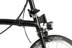Brompton C Line Explore - 6-Speed - High Bar - Extended Seatpost - Dynamo - 16" Folding Bike - 2022 - Black Matt -Cycle Parts Shop c line explore 6 speed high bar extended seatpost dynamo black matt 5 1214373