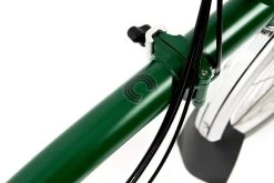 Brompton C Line Utility - 3-Speed - High Bar - Telescopic Seatpost - Dynamo - 16" Folding Bike - 2022 - Racing Green Matt -Cycle Parts Shop c line explore 6 speed high bar extended seatpost racing green matt 8 1214092