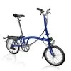 Brompton C Line Explore - 6-Speed - High Bar - Telescopic Seatpost - Rear Rack & Dynamo - 16" Folding Bike - 2022 - Picadilly Blue Matt -Cycle Parts Shop c line explore 6 speed high bar telescopic seatpost rear rack dynamo picadilly blue matt 1 1215054