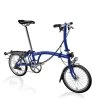 Brompton C Line Explore - 6-Speed - Low Bar - Standard Seatpost - Rear Rack & Dynamo - 16" Folding Bike - 2022 - Picadilly Blue Matt -Cycle Parts Shop c line explore 6 speed low bar standard seatpost dynamo rear rack picadilly blue matt 1 1216825