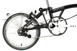 Brompton C Line Explore - 6-Speed - Mid Bar - Standard Seatpost - Rear Rack & Dynamo - 16" Folding Bike - 2022 - Black Matt -Cycle Parts Shop c line explore 6 speed mid bar standard seatpost black matt 5 1215496