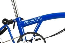 Brompton C Line Utility - 3-Speed - Mid Bar - Standard Seatpost - 16" Folding Bike - 2022 - Picadilly Blue Matt -Cycle Parts Shop c line explore 6 speed mid bar standard seatpost picadilly blue matt 5 1215549