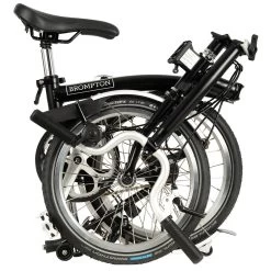 Brompton C Line Utility - 3-Speed - High Bar - Extended Seatpost - 16" Folding Bike - 2022 - Black Matt -Cycle Parts Shop c line utility 3 speed high bar extended seatpost black matt 3 1216928