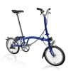 Brompton C Line Utility - 3-Speed - High Bar - Extended Seatpost - Dynamo - 16" Folding Bike - 2022 - Picadilly Blue Matt -Cycle Parts Shop c line utility 3 speed high bar extended seatpost dynamo picadilly blue matt 1 1217631