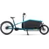 CUBE CARGO DUAL HYBRID 1000 - Electric Cargo Bike - 2023 - Blue / Lime -Cycle Parts Shop cargo dual hybrid 1000 blue lime 1403098