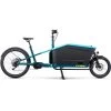CUBE CARGO SPORT DUAL HYBRID 500 - Electric Cargo Bike - 2023 - Blue / Lime -Cycle Parts Shop cargo sport dual hybrid 1000 blue lime 1403372