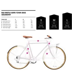 BLB BEETLE - Men City-Bike - 2022 - Black -Cycle Parts Shop cbb84mb005 0037538 blb beetle 8spd town bike black 07 1276501