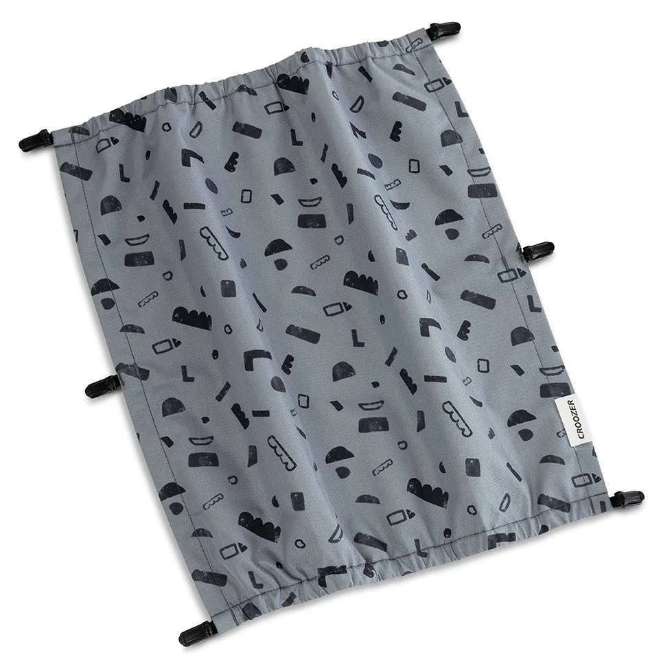 Croozer Sun Cover For Kid Vaaya 2 / Kid Keeke 2 Bike Trailer - Graphite Blue/collection 3 Croozer Sun Cover For Kid Vaaya 2 / Kid Keeke 2 Bike Trailer - Graphite Blue/collection