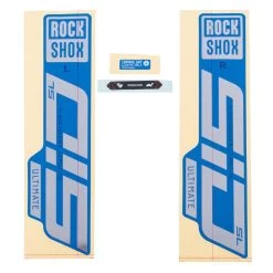 RockShox Decal Kit For 27.5/29" SID SL Ultimate - Silver For Blue (2021)