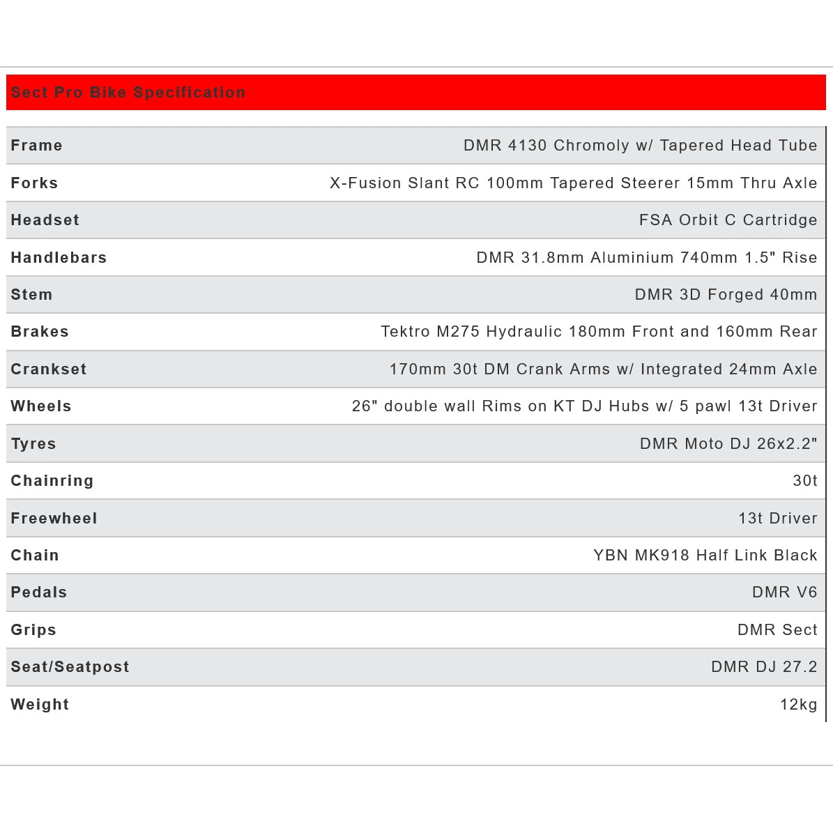 DMR Sect Pro 26" Dirt Jump Bike - Code Red 4 DMR Sect Pro 26" Dirt Jump Bike - Code Red - Image 2