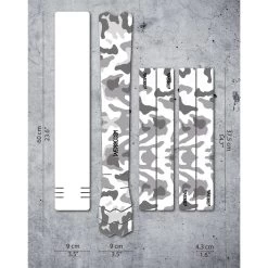 DYEDBRO Frame Protection Kit Camo - Black Gloss -Cycle Parts Shop dyedbro frame protection kit camo black gloss 9 1493643